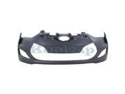 Fits 2012 2013 2014 2015 2016 Hyundai Veloster Non Turbo Front Bumper Cover Assembly with Fog Lamp Holes without Park Aid Sensor Holes without Tow Hook Hole