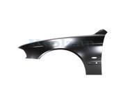 1997 1998 1999 2000 2001 2002 2003 BMW 5 Series 528i 530i 540i M5 Front Fender Quarter Panel with Molding Holes with Turn Signal Lamp Hole Primed Steel Left D