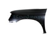 Fits 1998 1999 2000 Nissan Frontier Pickup Truck 4WD From 09 1999 Production Date 3.3L Front Fender Quarter Panel with Molding Holes Primed Steel Left Drive