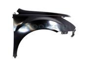2007 2008 2009 2010 2011 2012 2013 Acura MDX Front Fender Quarter Panel with Mudguard Provision without Molding Holes Primed Steel Right Passenger Side 07 08