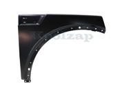 2007 2008 2009 2010 2011 Dodge Nitro 3.7 4.0 Liter Engine Front Fender Quarter Panel with Applique Provision with Molding Holes Primed Steel Right Passeng