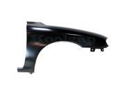 Fits 2002 2003 2004 Kia Spectra 4 Door Sedan Front Fender Quarter Panel without Molding Holes without Turn Signal Light Hole Primed Steel Right Passenger Si