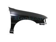 Fits 1995 1996 1997 1998 1999 Nissan Sentra 200SX Front Fender Quarter Panel with Antenna Hole without Molding Holes Primed Steel Right Passenger Side 95 9