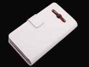 Coomast Leather Case for Huawei C8813 mobile phone case White