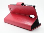 COOMAST Leather Case for Samsung i9295 case mobile phone I9295 GALAXY S4 Active Genius Leather red