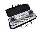Protable 61Key Piano Keyboard Case Bag Electronic Music Carry Oxford Cloth Black