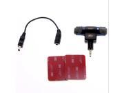 3.5mm Microphone With Adapter Cable 3M Tape For GoPro Hero 3 3 4