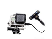 Side Open Protective Housing Case Microphone Adapter Cable For Gopro Hero 3 3 4