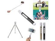 Portable Lightly Extendable wireless Bluetooth Remote Monopod Tripod Selfie Stick High Quality For Samsung Galaxy S3 S4 IPhone LG IOS 5.0 and Android 2.3.6