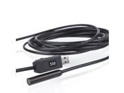 5M 10mm Waterproof USB Endoscope Borescope Snake Inspection Tube Pipe Camera 4 LEDs For Windows 98 2000 Me XP Vista 7 Mac 10.43 10.49