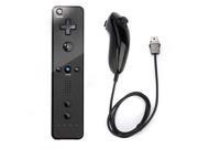 New Built in Motion Plus Remote and Nunchuck Controller for Nintendo Wii Black