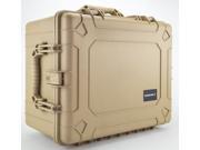 Condition 1 024 Tan Airtight Watertight Multipurpose Carrying Hard Case with Pick N Pluck Foam