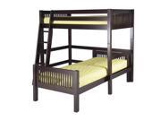 Camaflexi Twin over Twin Loft Bed L Shape Mission Headboard