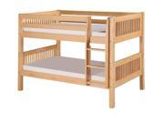 Camaflexi Low Bunk Bed Mission Headboard Natural Finish