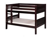 Camaflexi Low Bunk Bed Mission Headboard Cappuccino Finish