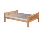 Camaflexi Full Size Platform Bed Mission Style Natural Finish
