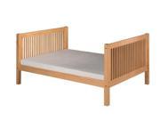 Camaflexi Full Size Platform Bed Tall Mission Style Natural Finish