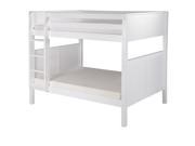 Camaflexi Full over Full Bunk Bed Panel Headboard White Finish