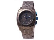 Oniss ON614 Mens Swiss Stainless Steel Sports Chronograph Watch Gun metal tone Gray dial