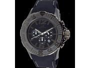 AdeeKaye AK7755 Mens Stainless Steel 10 ATM Sports Chronograph Timepiece Gun metal tone Black