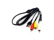Replacement VMC MD3 VMCMD3 Type 3 USB A V Audio Video RCA Cable Cord for Sony Cyber shot Digital Cameras