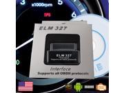 ELM327 Compatible Mini Black OBD 2 OBDII wireless Bluetooth Car Auto Diagnostic Code Reader Scan Tool Retail Packaging *US Seller*