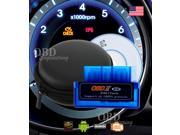 Mini Blue OBD 2 OBDII wireless Bluetooth Car Auto Diagnostic Code Reader Scan Tool HardCase *US Seller*