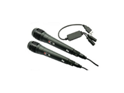 2 x 6 in 1 Wired Microphone Mic Set for Nintendo Wii Wii U Sony PS3 PS2 Microsoft Xbox360 PC