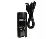 3600mAH Rechargeable Battery Charger Cable for Nintendo Wii Remote Controller