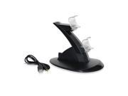 USB LED Dual Charger Station Dock for Sony PS4 Wireless Bluetooth Controller