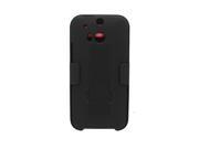 T Mobile Protective Cover and Holster Case for HTC One M8 Black