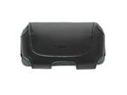 T Mobile Leather Carrying Case Designed to Fit Most Smartphones Black
