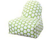 Hot Green Large Polka Dot Kick It Chair