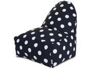 Black Large Polka Dot Kick It Chair