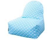 Aquamarine Small Polka Dot Kick It Chair