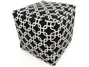 Majestic Home Goods Black Links Small Cube