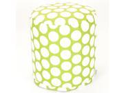 Majestic Home Goods Hot Green Large Polka Dot Small Pouf