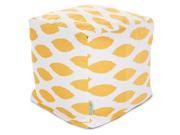 Majestic Home Goods Yellow Alli Small Cube