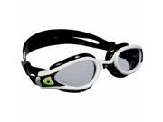 Aqua Sphere Kaiman EXO Goggles Black White with Clear Lens Swim Goggles