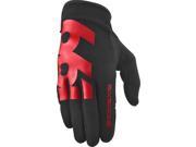 SixSixOne Comp Full Finger Glove Black Red MD Medium