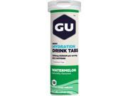 GU Hydration Drink Tabs Sport Nutrition Watermelon Box of 8 Tubes