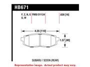 Hawk Performance Street Brake Pads HB671N.628 Fits SCION 2013 2014 FR S Po