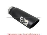 aFe Exhaust Power Tip 49T40501 B15 Black 4in In x 5in Out 15in Long Fits UNIVE