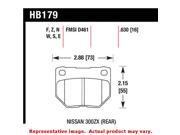 Hawk HB179N.630 HP Plus Brake Pads Fits NISSAN 1989 1989 300ZX BASE N Positio