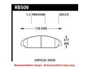 Hawk HB509F.678 Hawk Performance Street Brake Pads Fits CHRYSLER 2013 2014