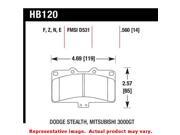 Hawk HB120N.560 HP Plus Brake Pads Fits DODGE 1991 1992 STEALTH R T TURBO T P