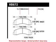 Hawk Truck SUV Brake Pads HB672Y.714 Fits FORD 2010 2014 EXPEDITION Position