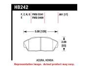 Hawk HB242G.661 DTC 60 Brake Pads Fits ACURA 1990 1993 INTEGRA Position Fro