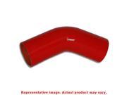 Vibrant Silicone 45 Degree Elbows 2759R Red 1.5in ID x 6in Leg Fits UNIVERSAL