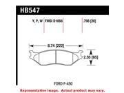 Hawk Truck/SUV Brake Pads HB547P.798 Fits:FORD 2005 - 2008 F-450 SUPER DUTY Po Hawk Truck/SUV Brake Pads HB547P.798 Fits:FORD 2005 - 2008 F-450 SUPER DUTY Po